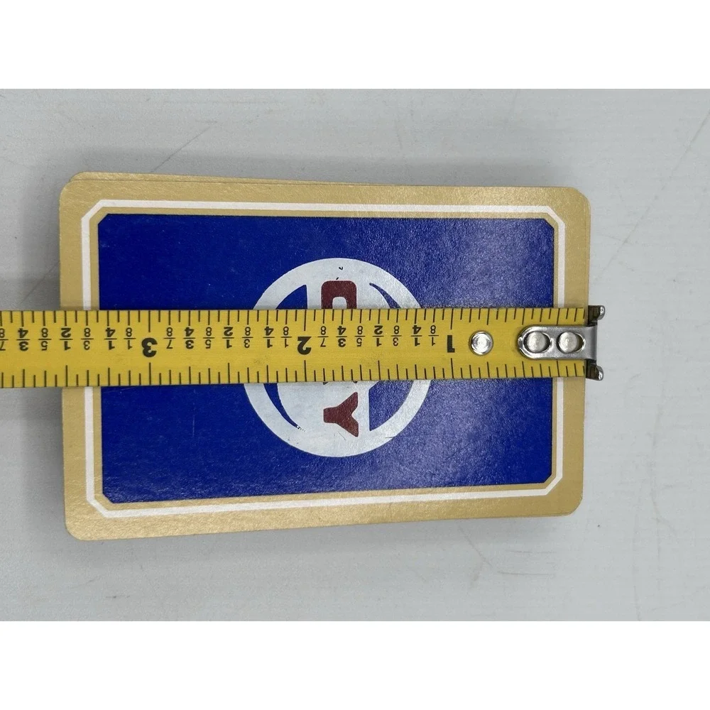 Oxy Cities Service Playing Cards Red Blue Gold Occidental Merger Vtg Read